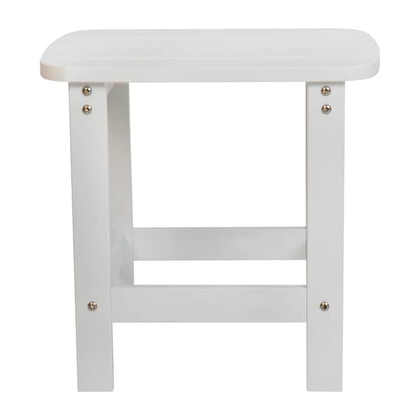 Flash Furniture White Adirondack Rockers & 1 Side Table, PK 2 JJ-C14705-2-T14001-WH-GG - main